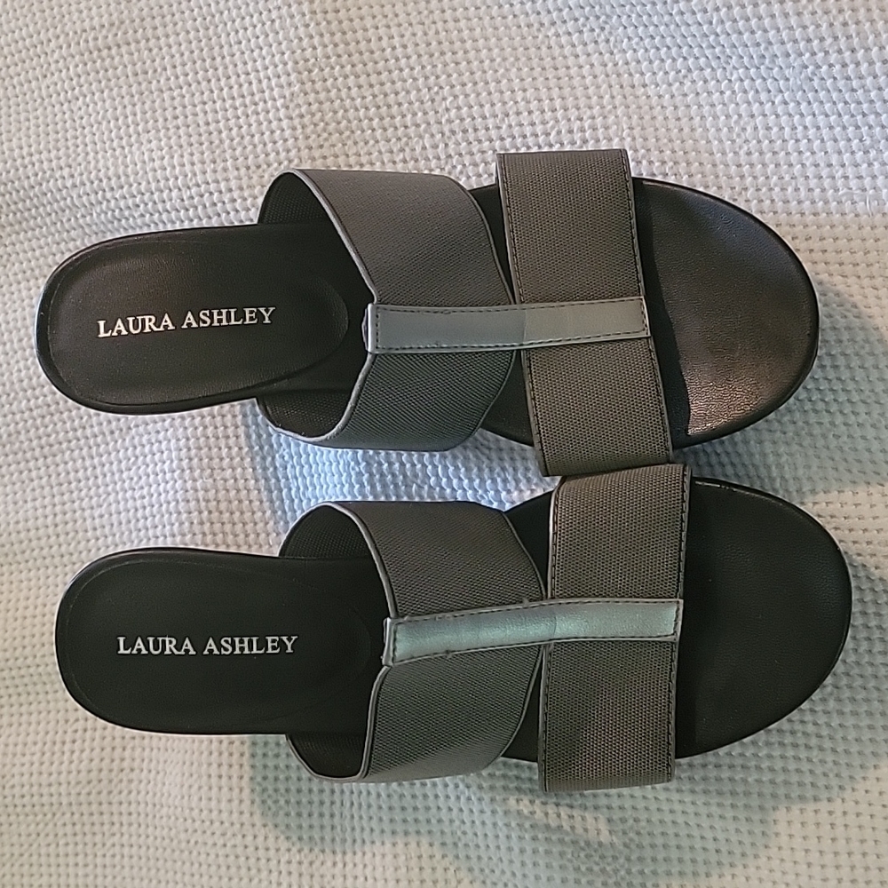 Laura Ashley wedge sandals Sz 8.5